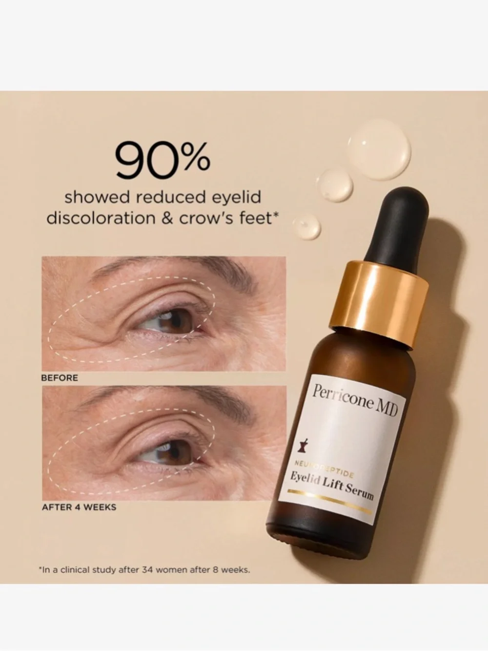 Perricone MD Neuropeptide ESSENTIAL Fx ACYL-GLUTATHIONE Vit. F Eyelid Lift Serum